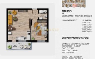 STUDIO PREMIUM DE VÂNZARE COMPLEX NOU, 5 MINUTE METROU BERCENI - Poză 7