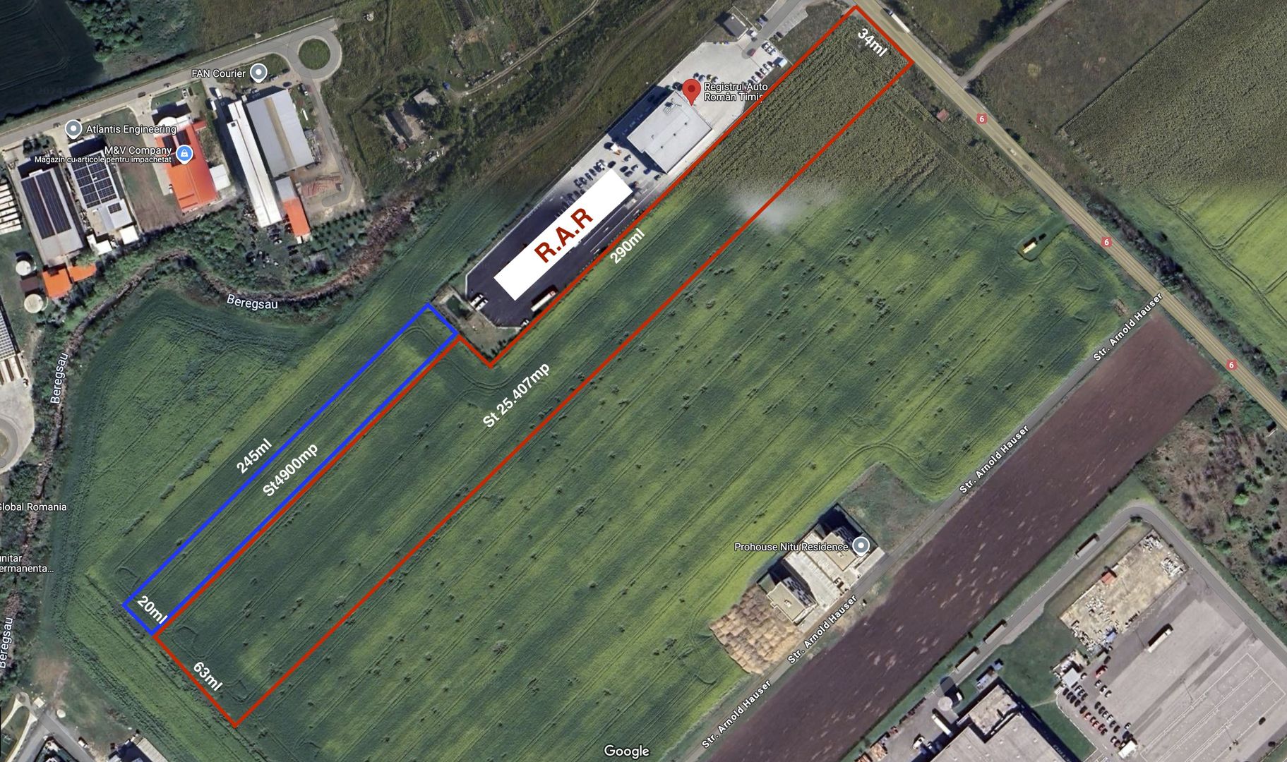 Investitie I Teren Alaturat RAR -agricol  intravilan-comision  0 - Poză 1