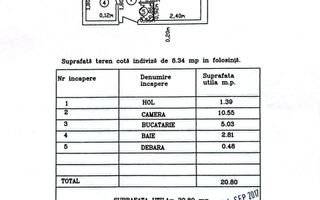 Garsonieră 21 mp, etaj 4, VASLUI zona KOGALNICEANU; - Poză 9