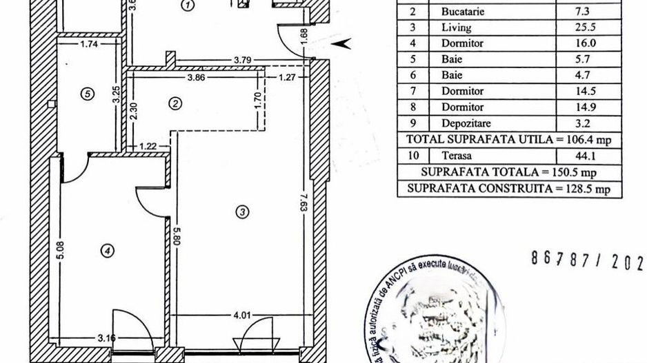 De Inchiriat – Apartament 4 Camere Timpuri Noi, bloc nou, terasă 40 mp Parcare - Poză 5