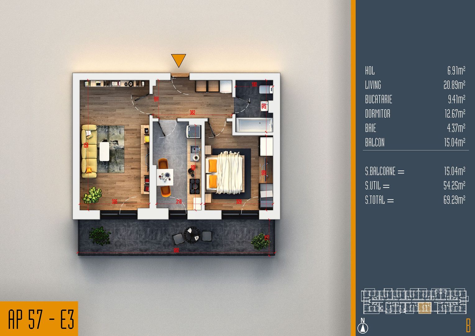 AP. 2CAM. DECOMANDAT,SPATIOS+LOC DE PARCARE INCLUS/ COMISION 0%! - Poză 2