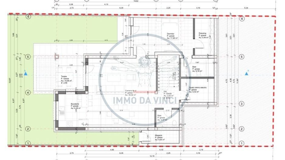 Casa individuala (nu duplex), cartier Iris , str Pomet - Schiță 1