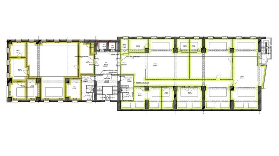 Zero comision, 260-682mp birou mobilat, move-in ready, Romana, 6' metrou - Schiță 19