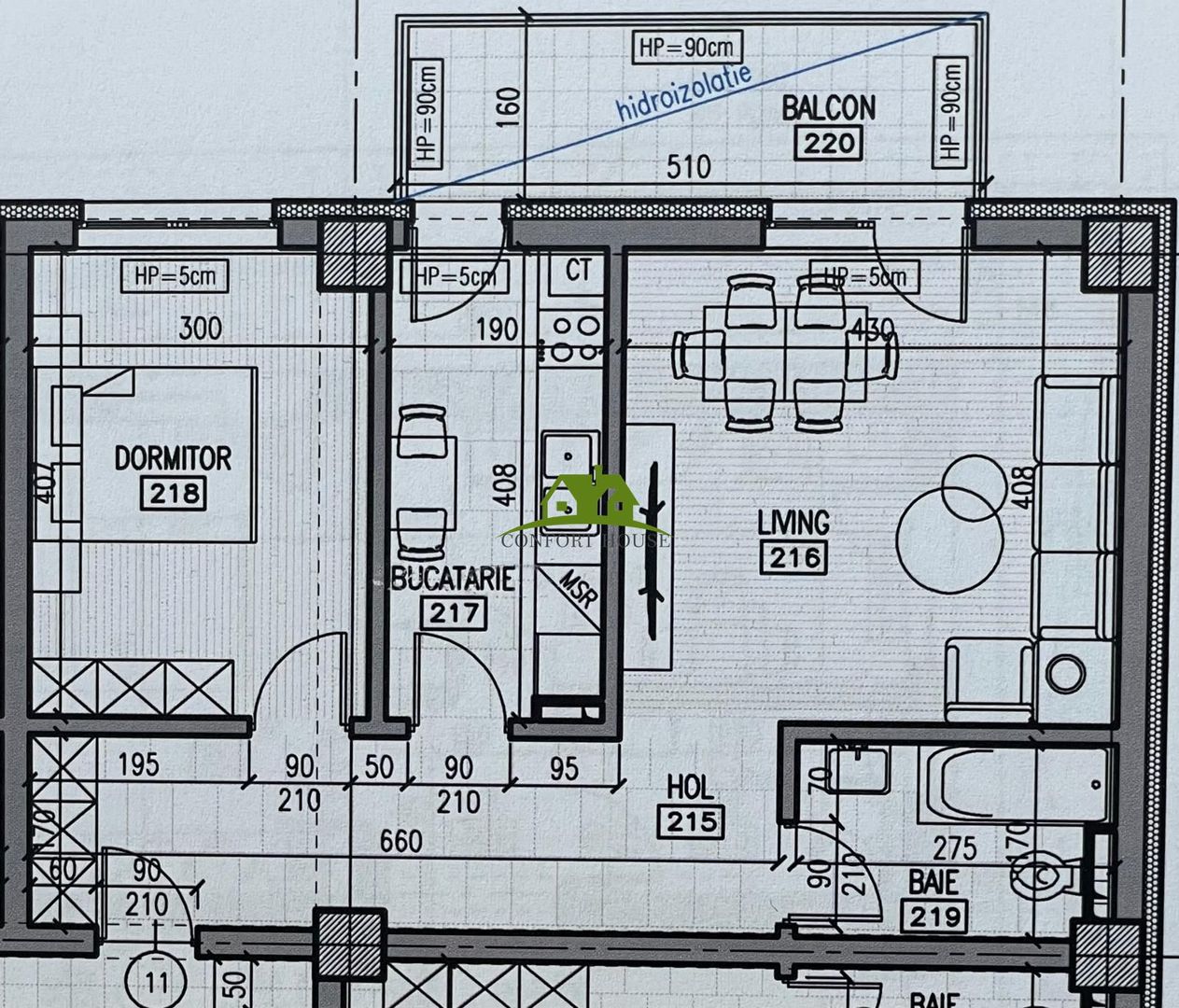 Apartament 2 camere, bloc nou, P+3, Ap.11, Et.2, Bl.5 - CP2461883 - Poză 5