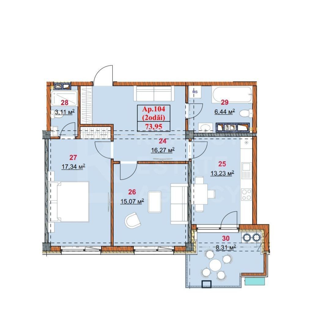 Vânzare, apartament, 3 camere, strada Grenoble, Botanica - Poză 4