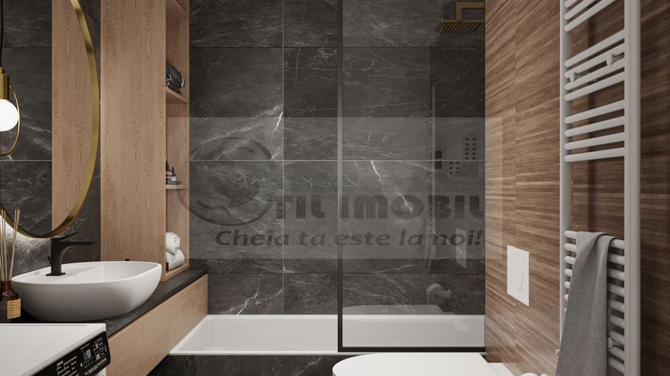 Apartament modern 1 cameră, 45,8 mp, bloc nou 0% COMISION - Poză 3