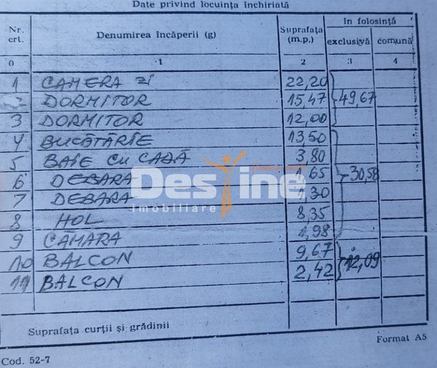 Apartament 3 camere, 2 grupuri sanitare, 2 balcoane, etajul 7 din 8, zona Traian - Poză 7