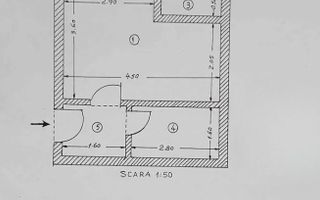 Garsonieră | Turda – Parcul Regina Maria - Schiță 1