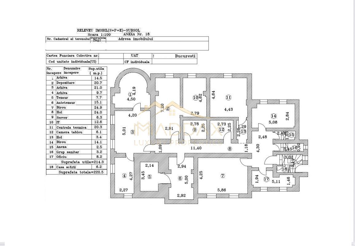 Masterpiece Heritage Villa***18 rooms//DOWNTOWN BUCHAREST - Poză 30