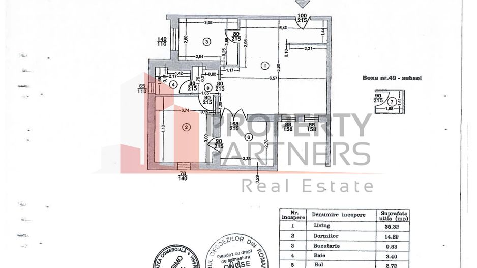 Apartament West Parc cu loc de parcare si boxa depozitare - Schiță 6