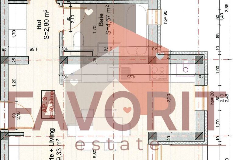 Aproape de LIDL. Disponibil imediat. Ultimul ap cu 2 camere - Schiță 14