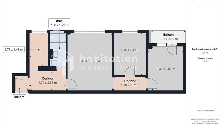 Apartament 3 camere, luminos si vedere liniștită,  boxa,  zona Cetății - Poză 22