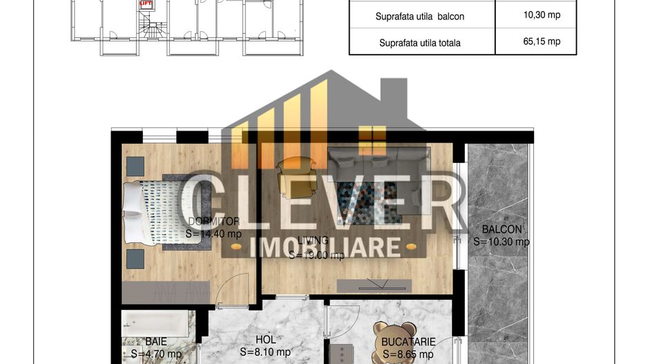 Theodor Pallady-Metrou Nicolae Teclu-2 camere-Comision 0 - Schiță 6