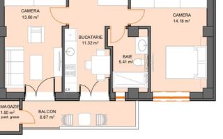 Apartament - 2 camere, decomandate - Str. Doamna Stanca - Poză 4