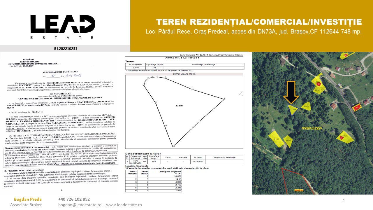 OPORTUNITATE INVESTIȚIE DEZVOLTARE REZIDENȚIALĂ / COMERCIAL (PENSIUNE) - Poză 3