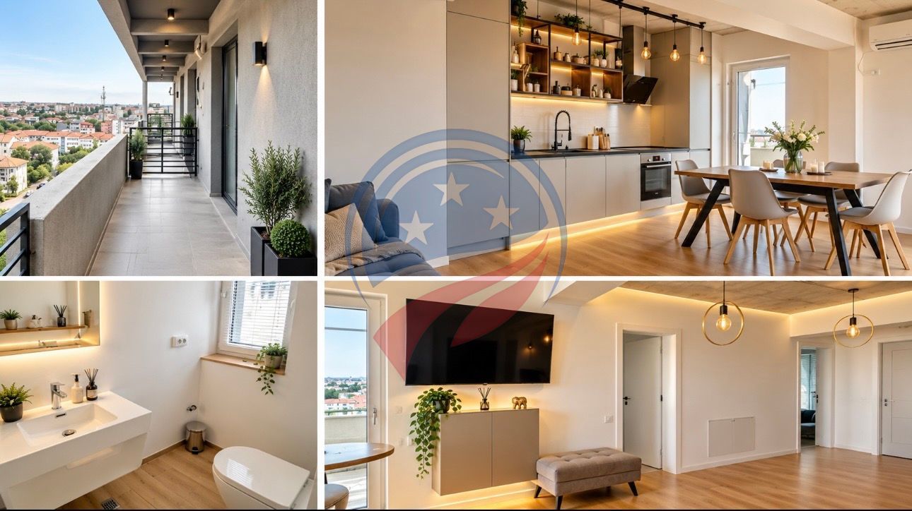 Apartament 3 camere LUX | Bloc Nou | Etaj 9 | Promenada Mall | View Superb - Poză 1
