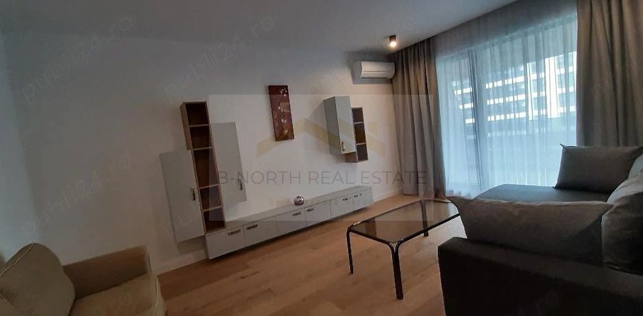 Apartament de închiriat 2 camere Nusco City Pipera | Vedere către grădina - Poză 3