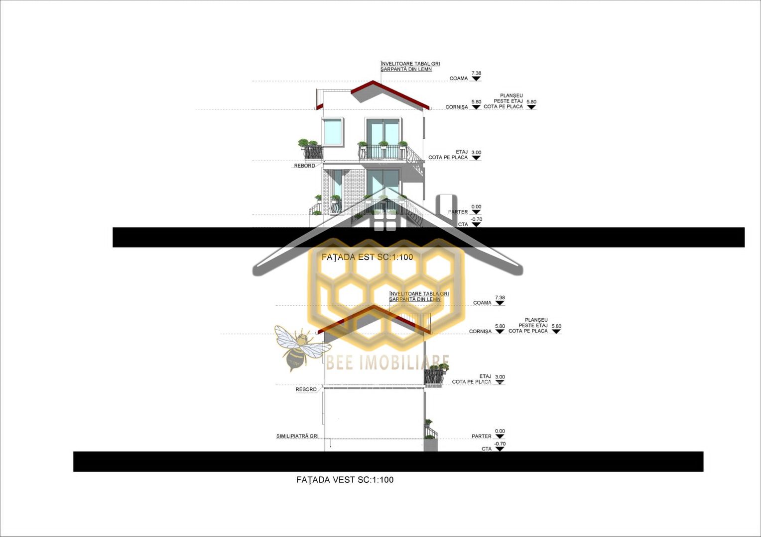 Casa la rosu P+1 in cartier Catargiu - Comision 0% - Poză 3