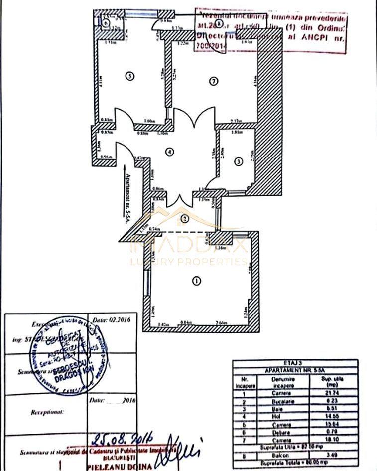 Apartament //3 camere// *86mp* // Cismigiu - Schiță 8