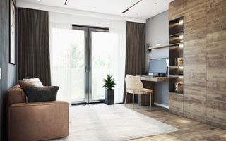 Casă modernă în Cisnădioara / Cisnădie – vedere către Cetatea Cisnădioara - Poză 4