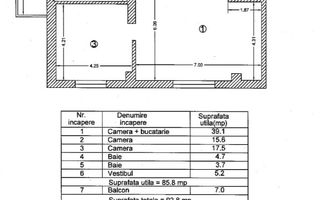 Apartament 3 camere lux // Parcul Herăstrău // loc parcare - Schiță 13