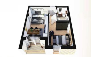 Apartament 2 camere, ansamblu nou – de la 850 €/mp + TVA, 0% comision - Poză 4