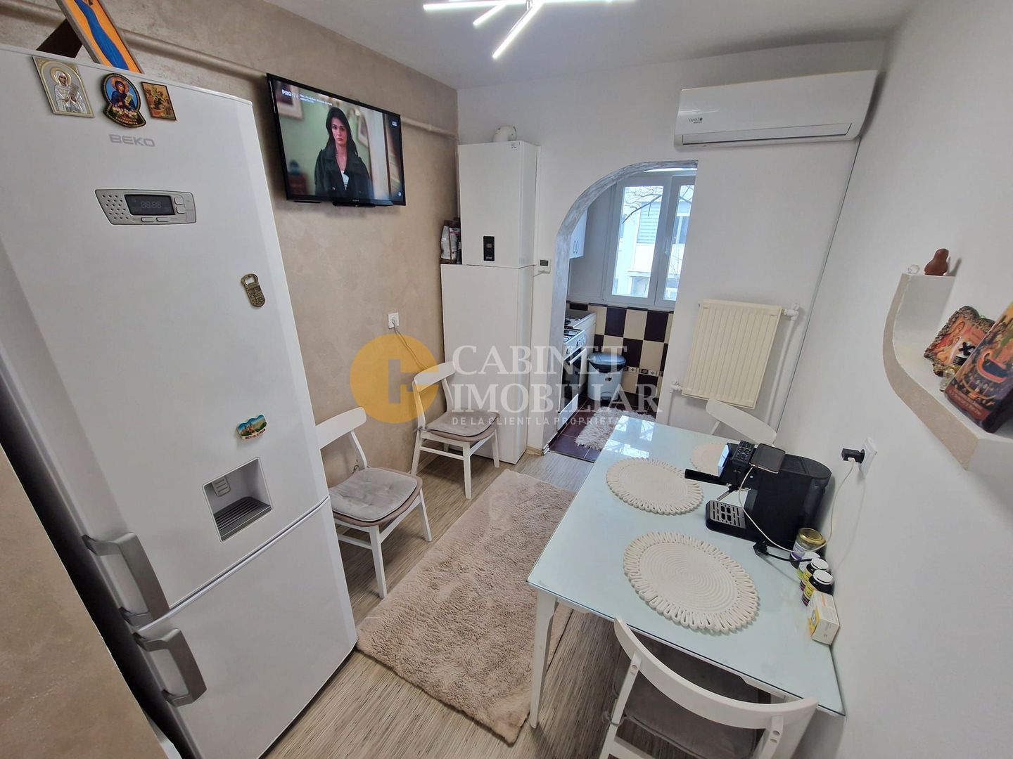 2 Camere Decomandat- Mobilat si Utilat- etaj intermediar- zona Dacia - Poză 5