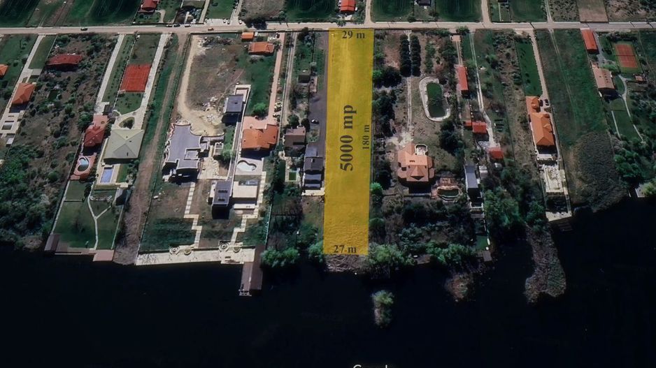 Teren excepțional la Lacul Snagov – 5.000 mp cu deschidere la lac - Poză 1