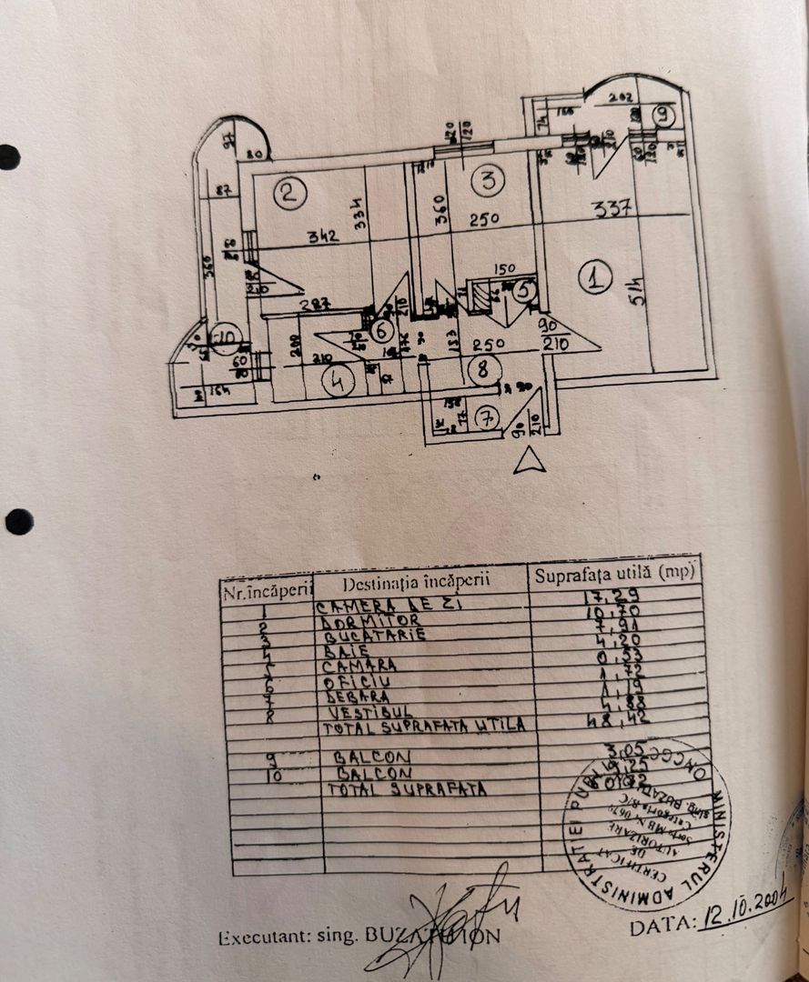 APARTAMENT 2 CAMERE  | 400M DINSTANTA METROU | CENTRALA PROPRIE - Schiță 9