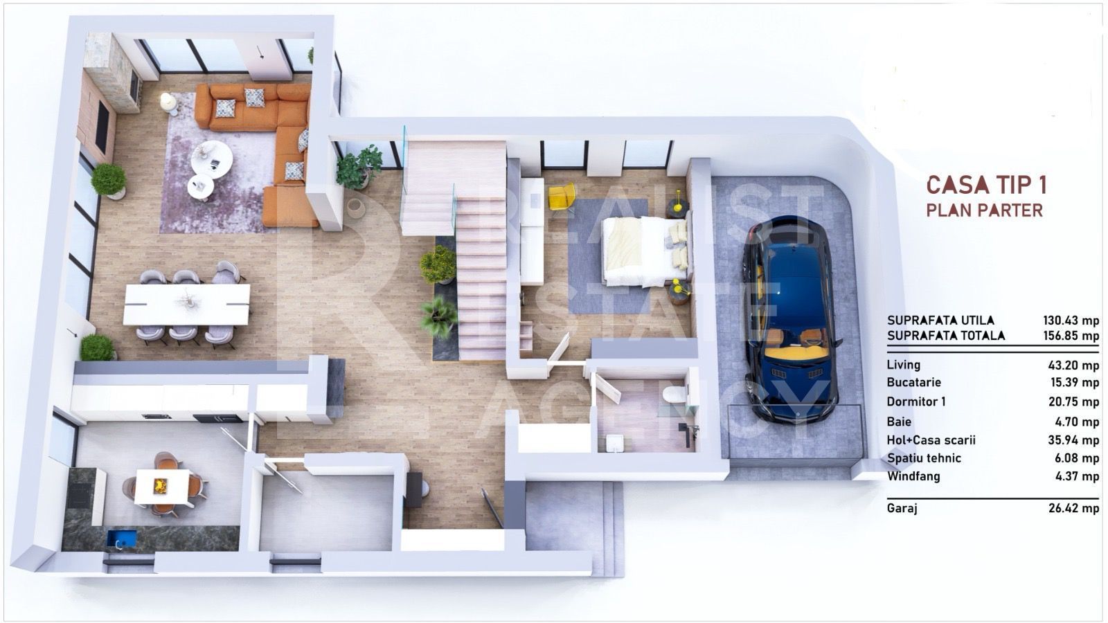 Vânzare, casă modernă, 4 camere tip 1, Cristian - Poză 3