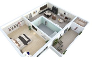 Apartament 2 camere LA CHEIE in Sibiu - Lacul lui Binder - Schiță 11