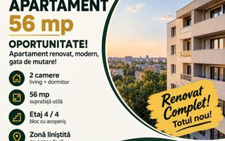 Apartament 56 mp de vânzare, etaj 4, Harlau - Poză 1
