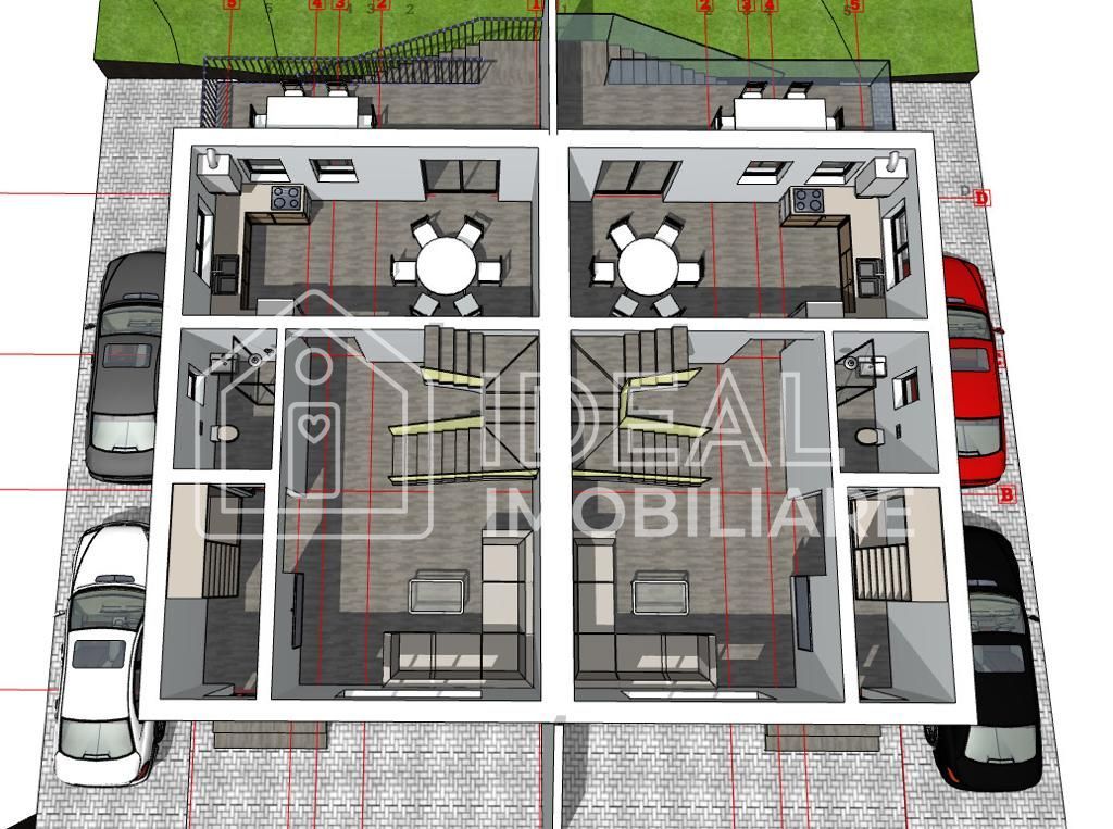 Duplex cu 4 camere si pivnita, in Cartierul Arhitectilor - Schiță 13