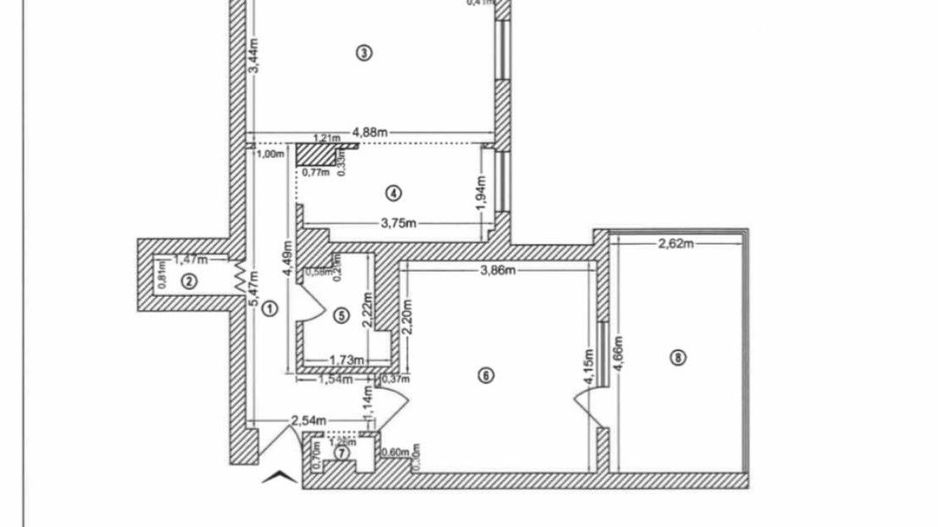 Apartament 2 camere | Decomandat | M. Lujerului | 1980 - Schiță 23