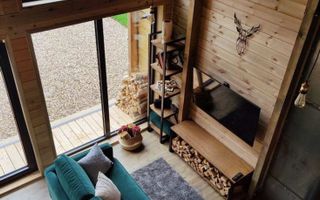 Cabana Finisata 160 mp -teren 4100 mp-Panorama spre Lac Colibita - Poză 6