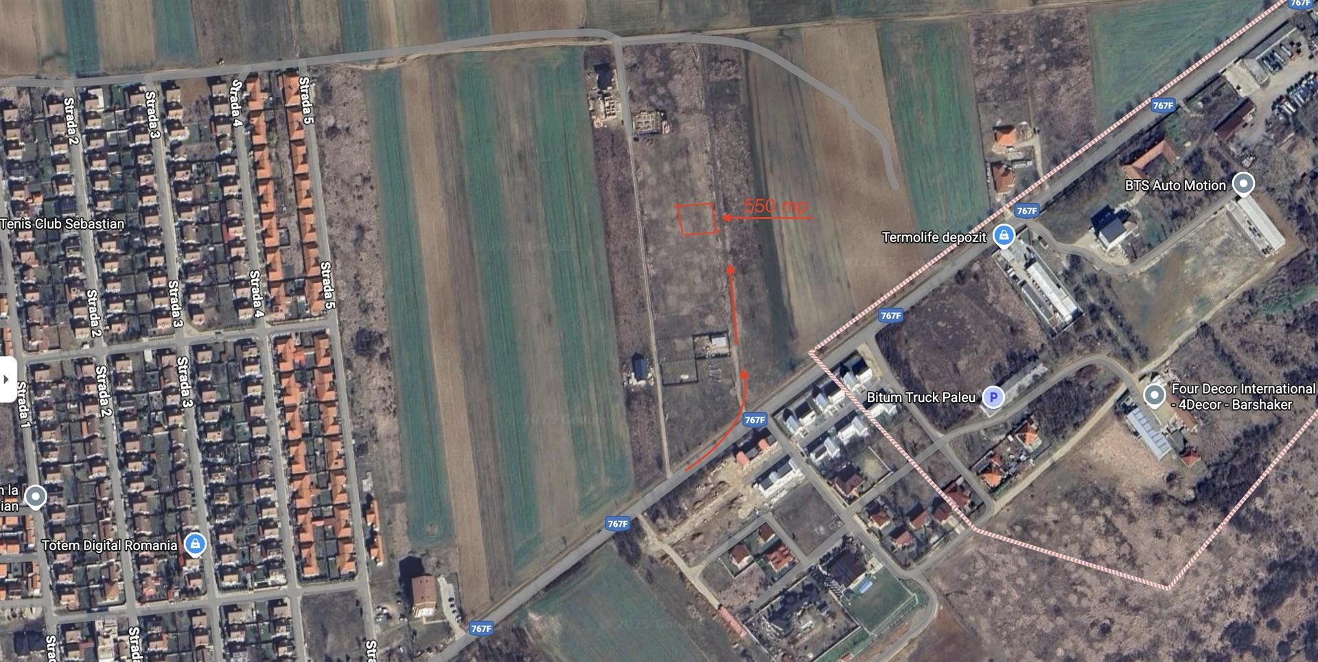 Teren intravilan Paleu cu PUZ si PUD aprobat - Poză 1