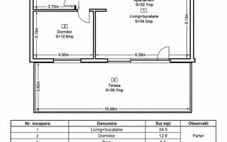 Apartament cu 2 camere/terasa 37 mp/garaj/imobil calitativ/Eroilor - Poză 2