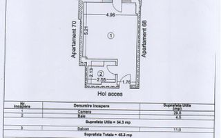 Studio cu vedere la mare și lac | Casa del Mar | Mamaia Nord - Schiță 11