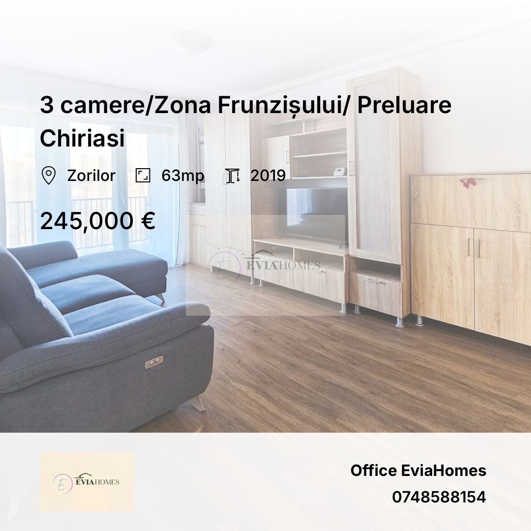 3 camere/Zona Frunzișului/ Preluare Chiriasi - Poză 1