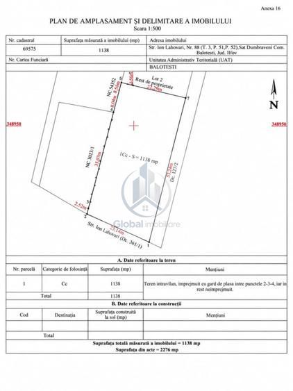 TEREN DE VÂNZARE – DUMBRĂVENI, ILFOV | 1.140 MP | PROIECT SPAȚII COMERCIALE - Poză 1