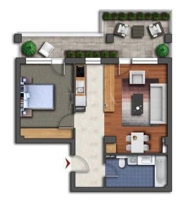 Apartament cu 2 camere, finisaje de lux, în Iris - Poză 7