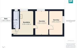 44.900 EUR, 2 camere, parter – Ferentari - Poză 1