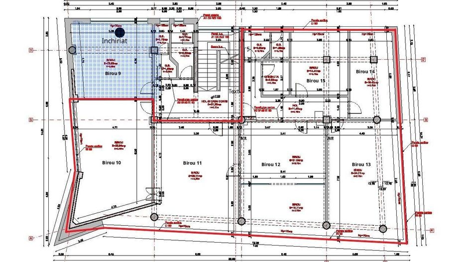 Închiriere spațiu birouri Patria: 194 mp total cu opțiune de fracționare - Schiță 19