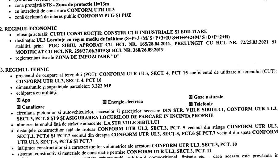 Teren intravilan de constructii - 3222 mp - in Viile Sibiului - Poză 1