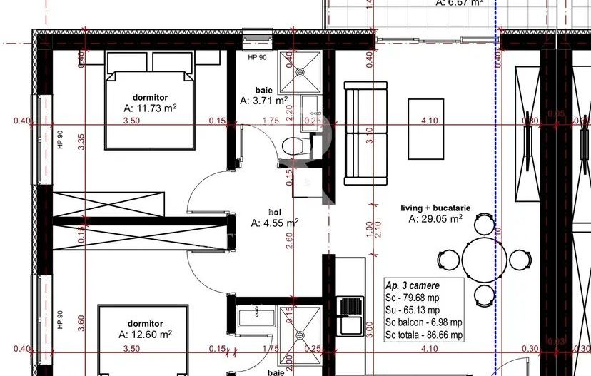 Apartament cu 3 camere | 65 utili | Bloc Nou | Etajul 2 | Oradea - Poză 1