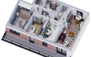 Apartament modern 3 camere, 84 mp, finisaje premium 0% COMISION - Poză 4