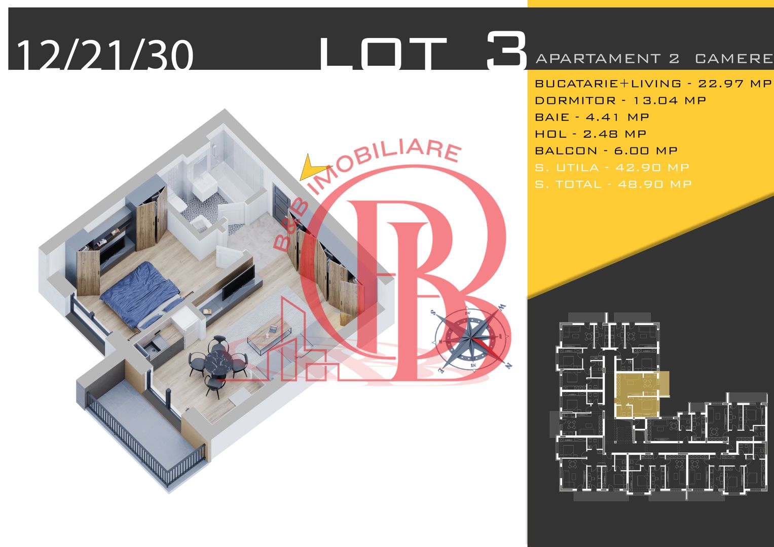 2 camere modern centrala proprie - Metrou Nicolae Teclu - Schiță 6