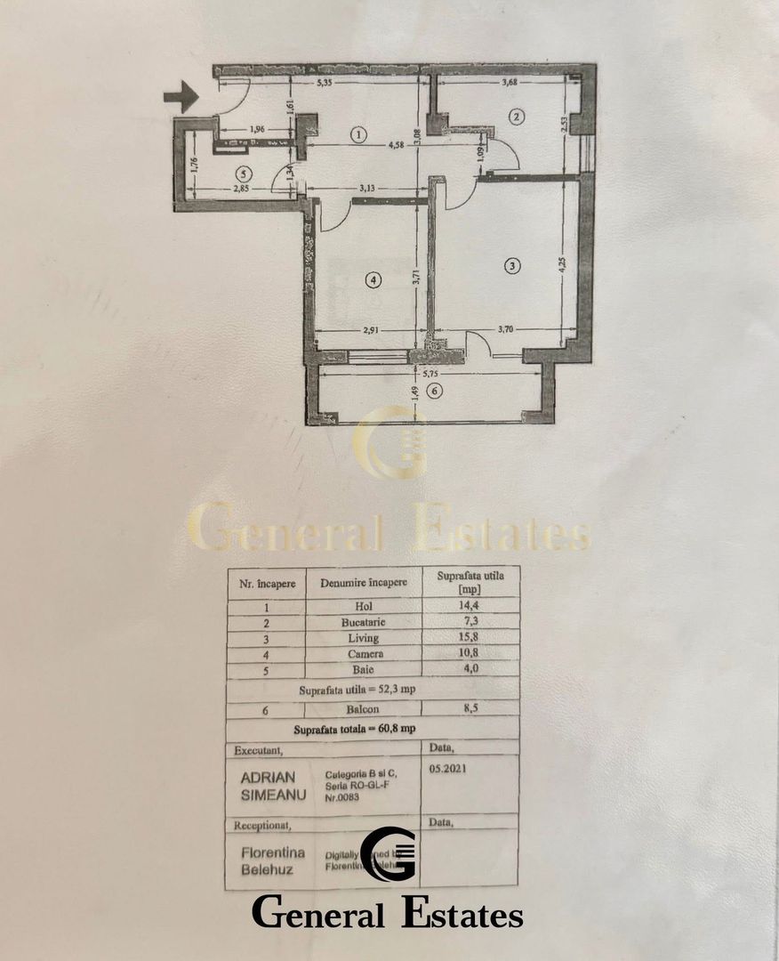 Vânzare apartament 3 camere mobilat și utilat - Valea Lupului - Poză 15