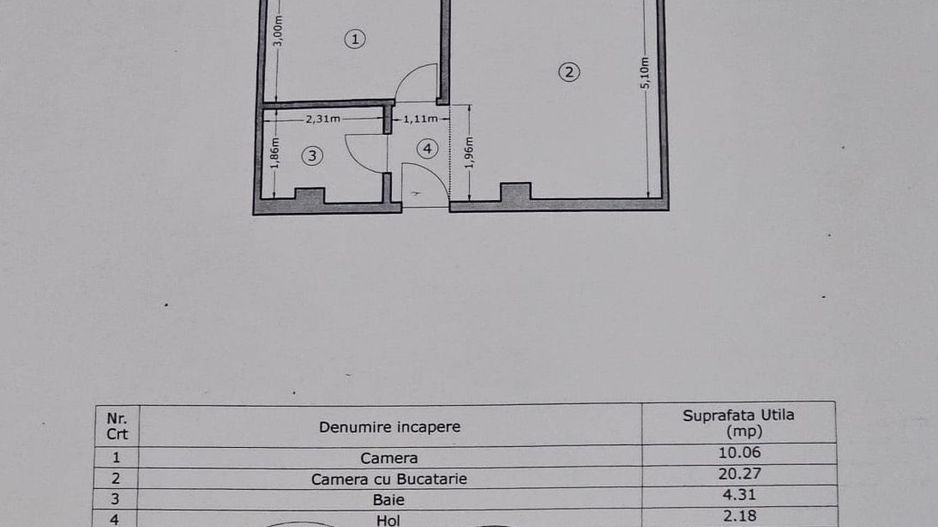 Apartament 2 Camere Militari Residence Tineretului - Schiță 9