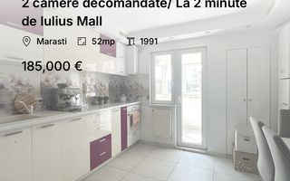2 camere decomandate/ La 2 minute de Iulius Mall - Poză 1